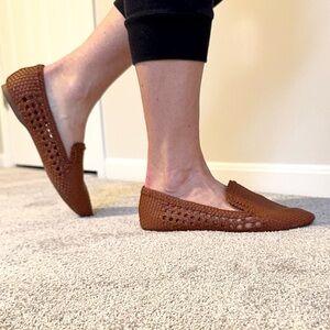 Birdies Brown Woven Women's Loafers